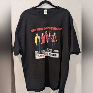 New Kids on the Block Mix Tape Tour 80s salt N Pepa  Concert Unisex 3XL Tshirt